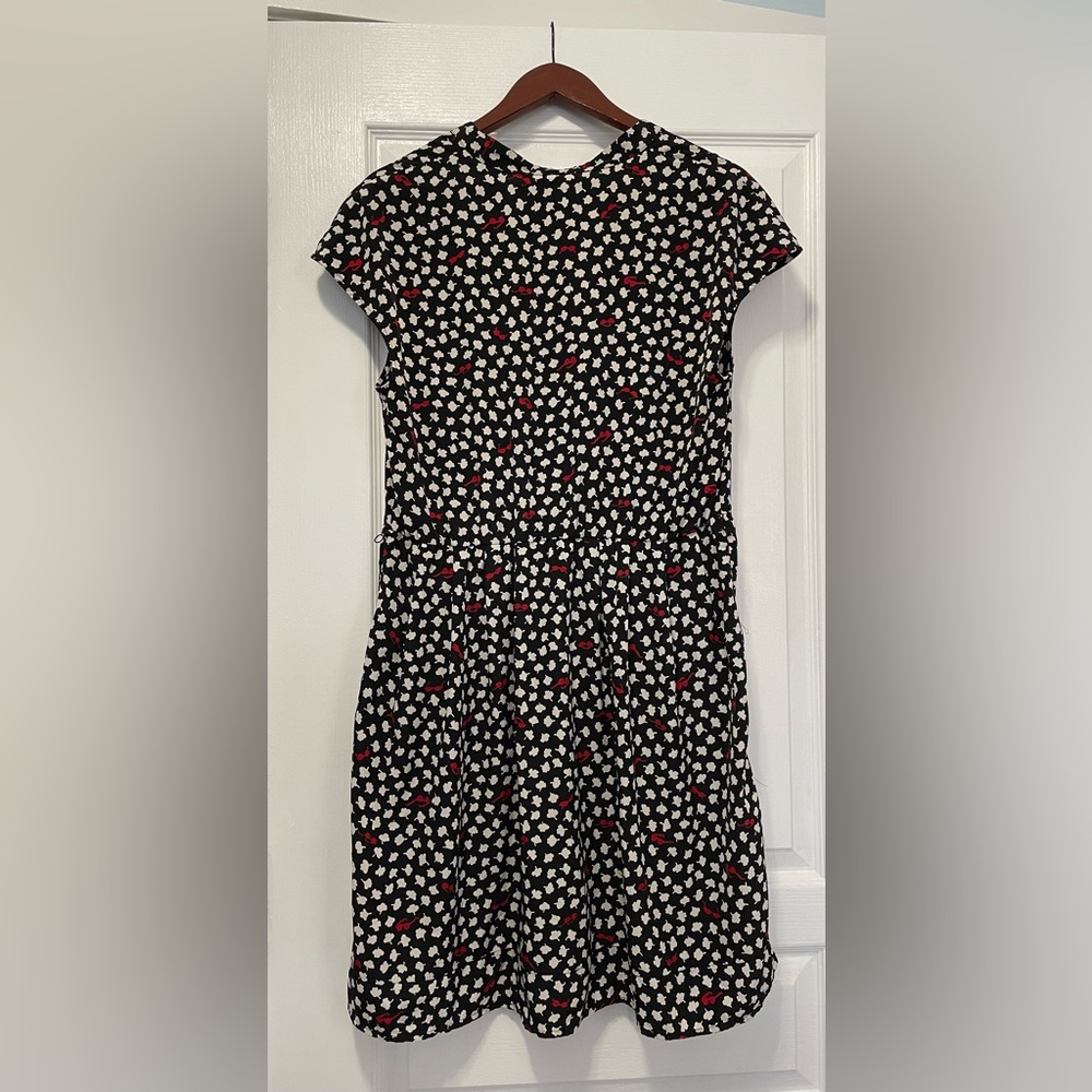 Maeve Black Patterned Dress with Slip - Picture 3 of 7